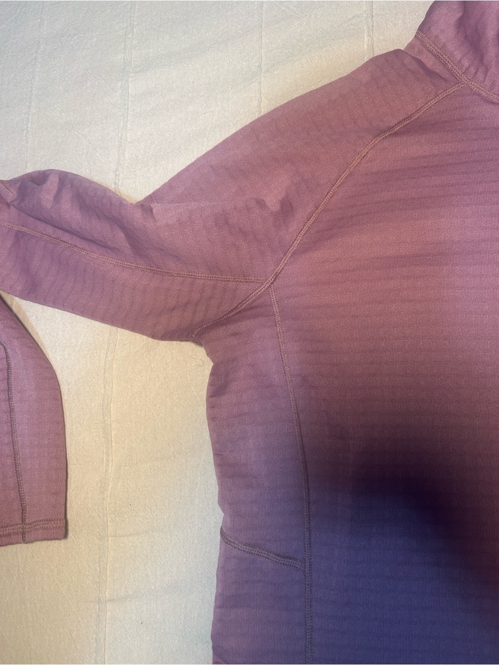 Patagonia Women's Waffle-Knit Pullover in Light Pink/Purple - Picture 5 of 7